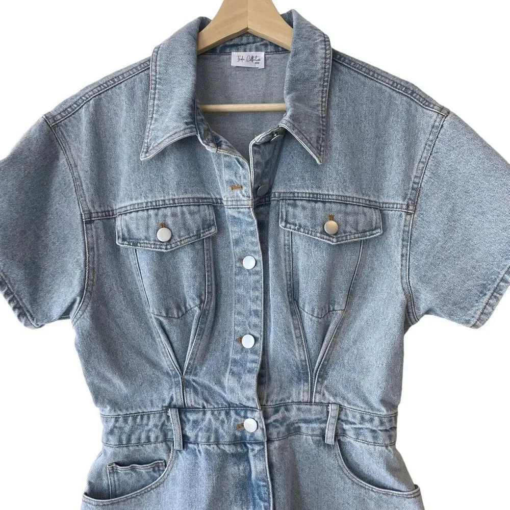 Indie Collection Jean Romper - Picture 2 of 4